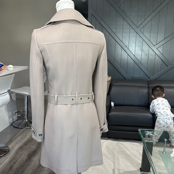 Burberry Taupe Belted Trench Coat - Picture 2 of 11